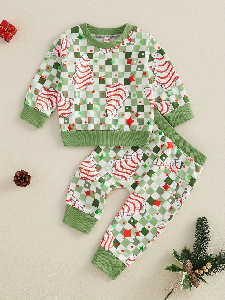 Kids baby Christmas design matching outfit