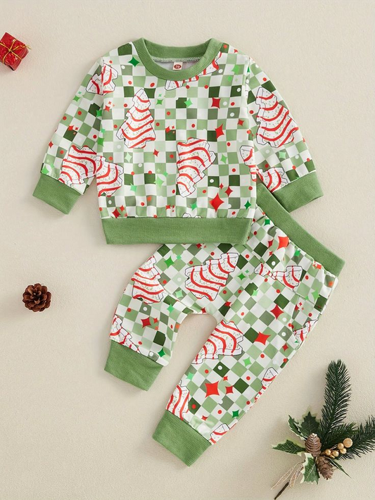 Kids baby Christmas design matching outfit
