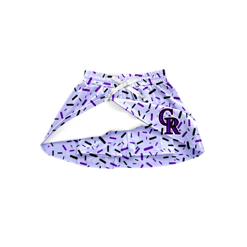toddle baby girl custom team skirt shorts