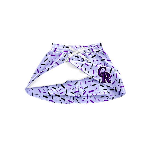 toddle baby girl custom team skirt shorts
