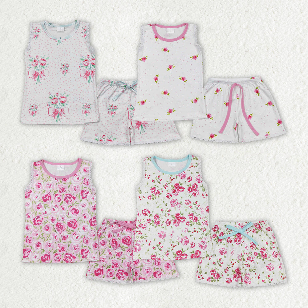 best sister floral matching clothing set wholesale girls sibling set