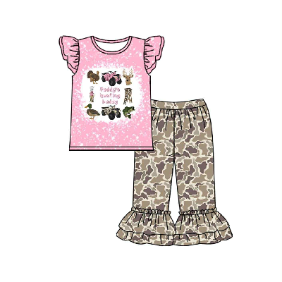 toddle girls deer duck hunting season matching outfit