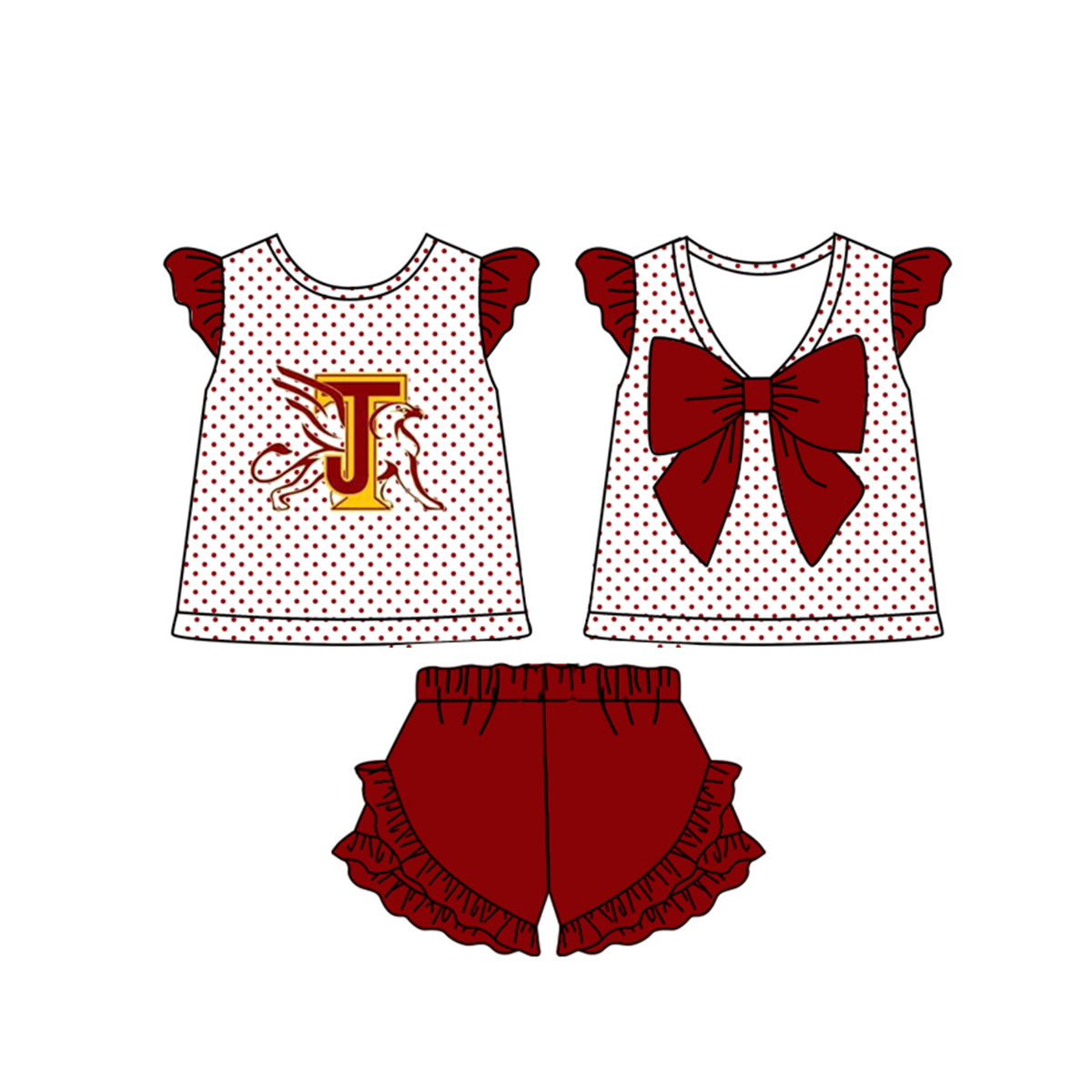 baby girls custom design outfit