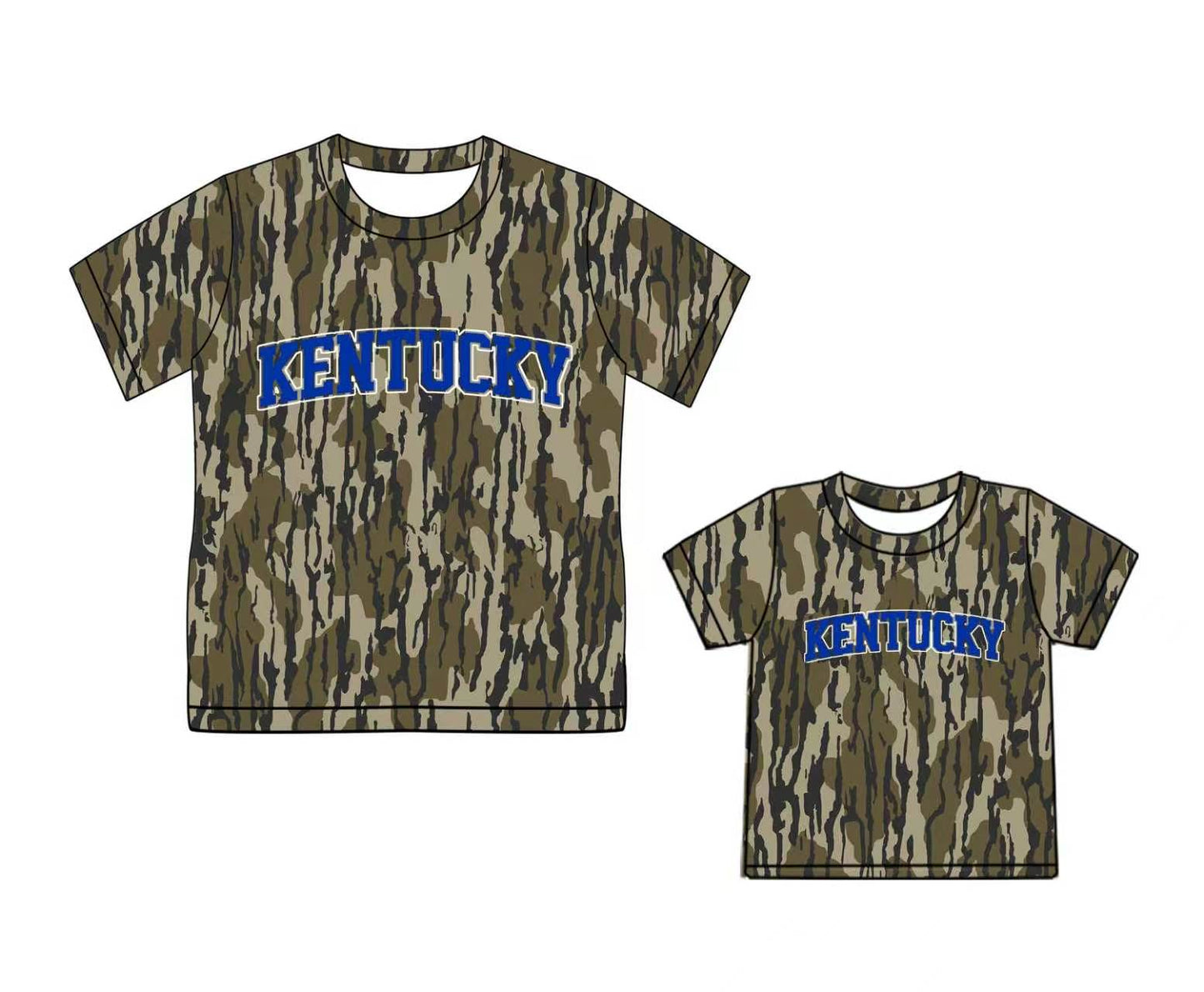 Mommy and Me kentucky team design summer short sleeve top