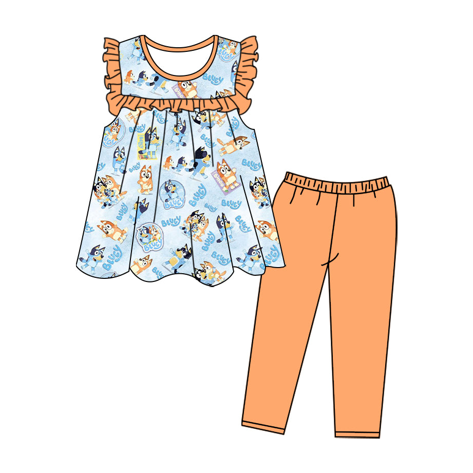 Baby girl short sleeve outfit.