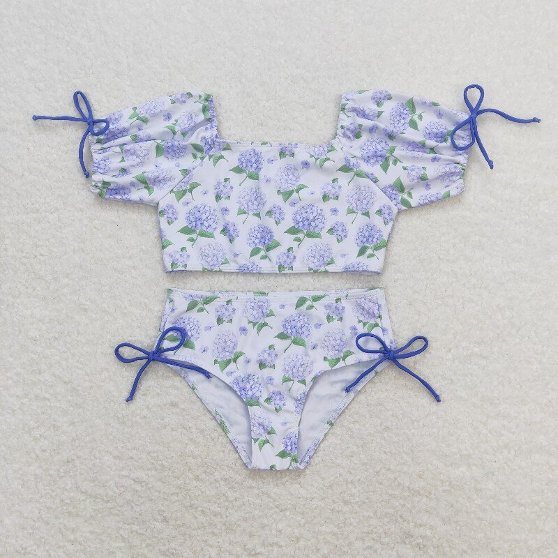 Best sister lavender flotal summer swimwear