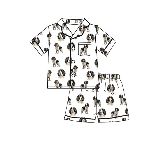 Adult man dog print pajama set