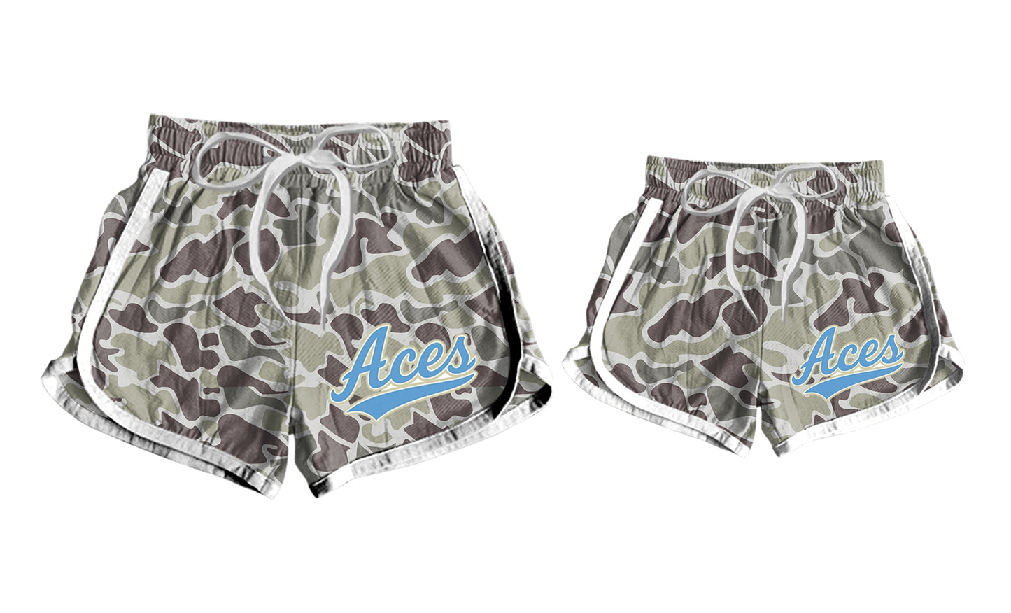 Adult kids family design custom team summer shorts