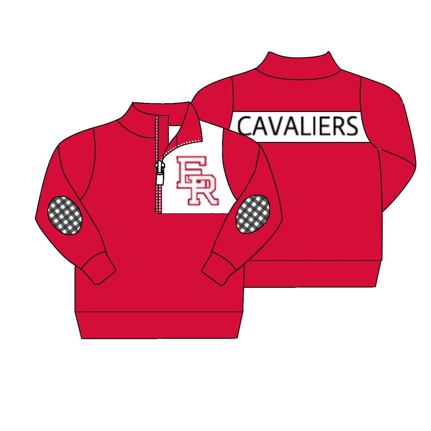 baby girl long sleeve ER custom team design pullover