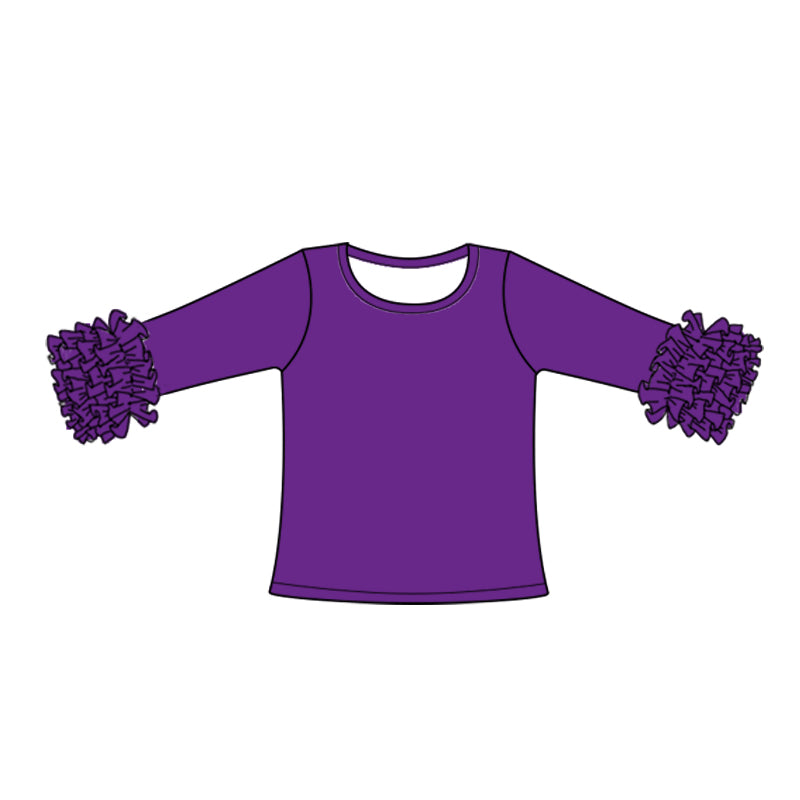 baby girls purple cotton long sleeve top