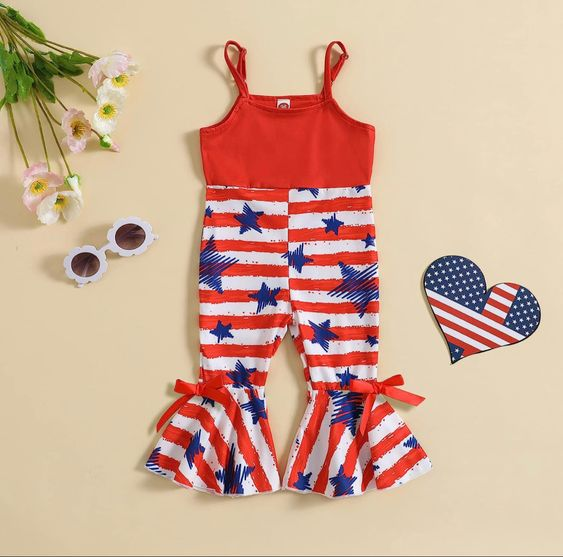 American  girls july 4th wide leg jumpsuit