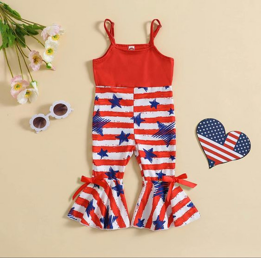 American  girls july 4th wide leg jumpsuit