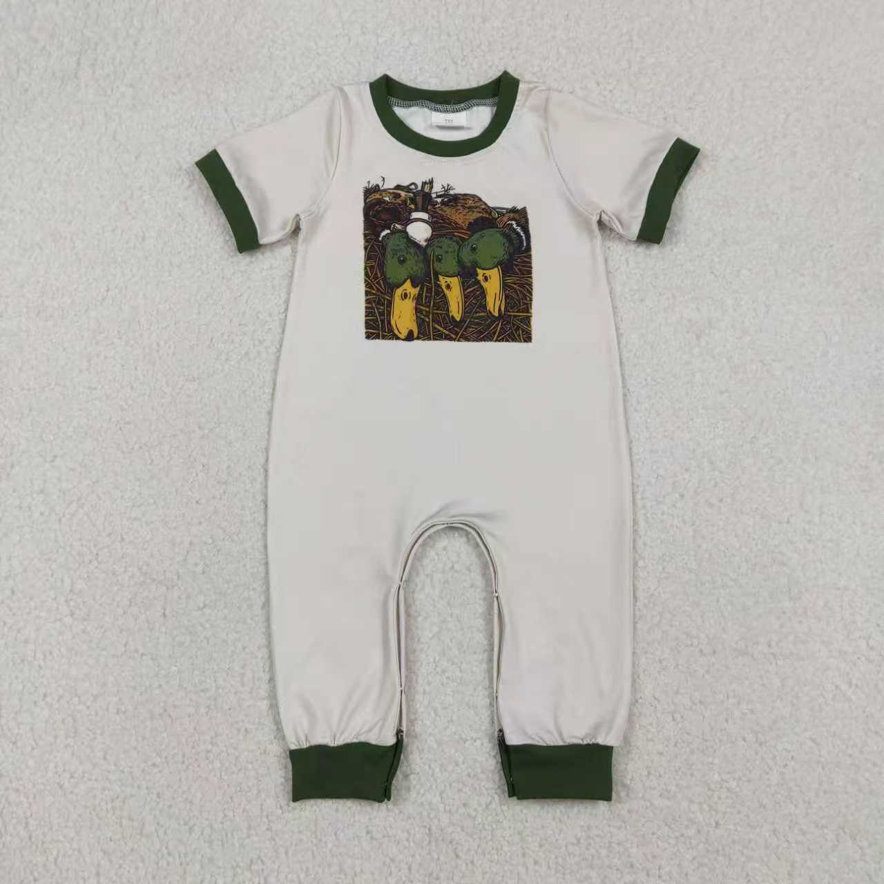 Dog duck design toddle baby summer romper