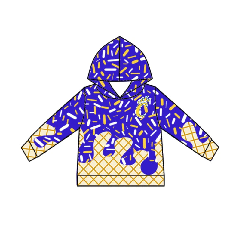 baby boy custom team design hoodie top