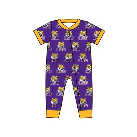Toddle boy colleague team lsu zip romper
