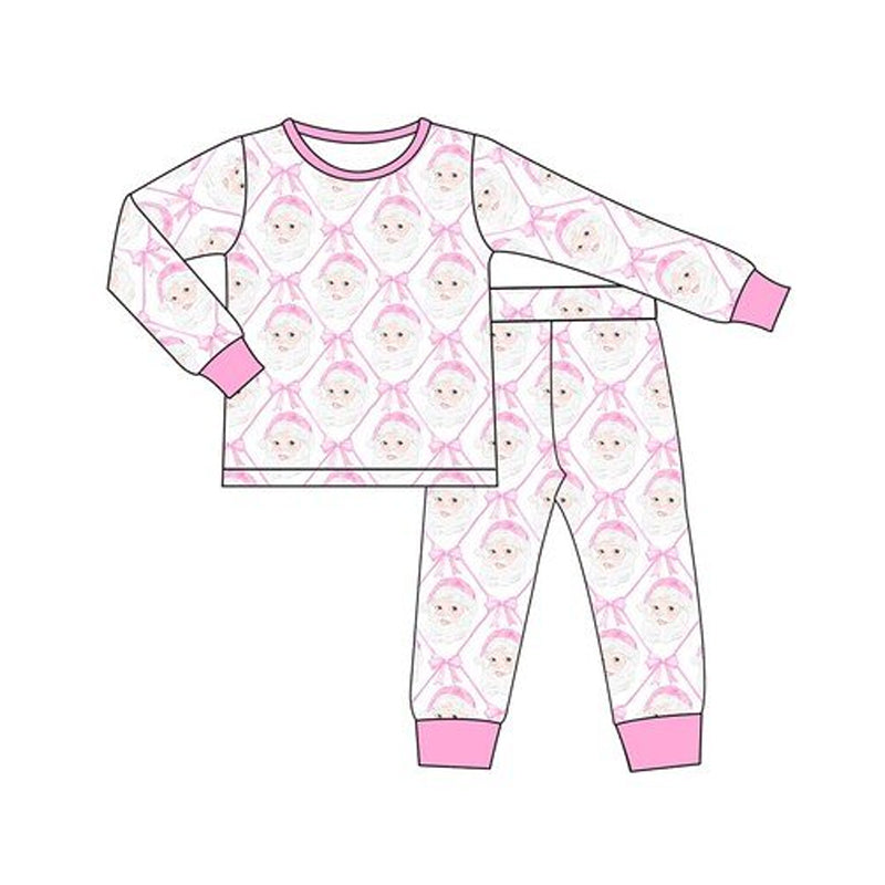 Christmas Santa Claus pink pajama set