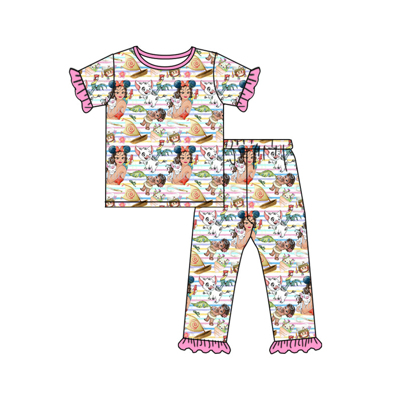 baby girls island princess cartoon outfit
