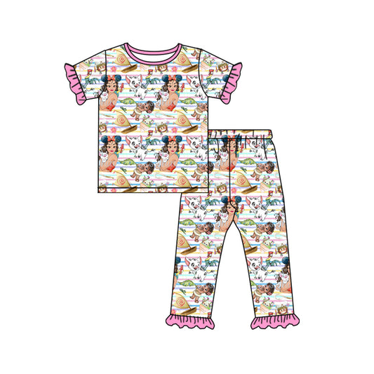 baby girls island princess cartoon outfit