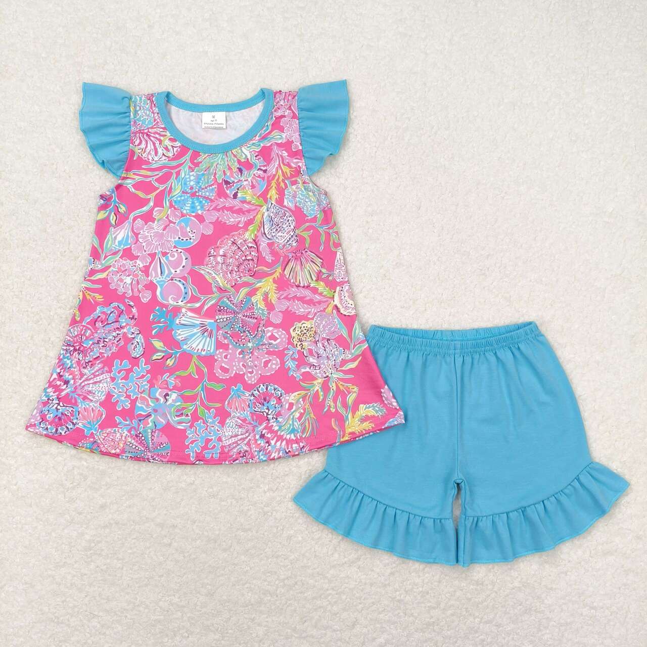 sister brother blue floral wholesale matching sibling set