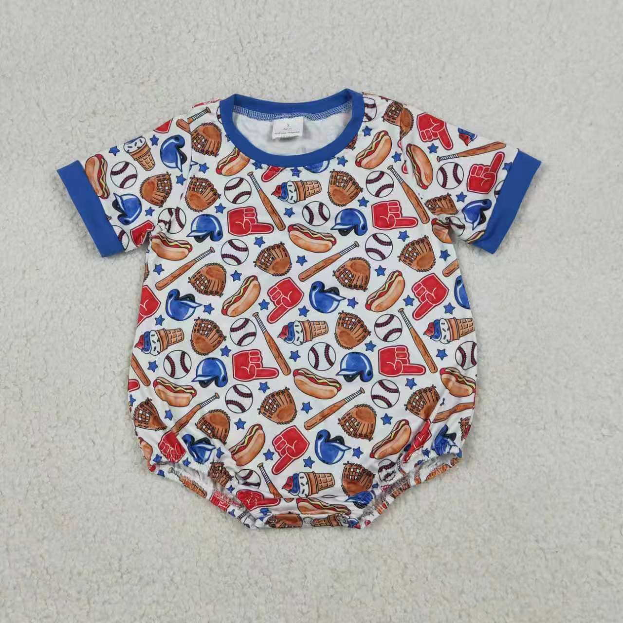 Baseball short sleeve top matching shorts boys outfit