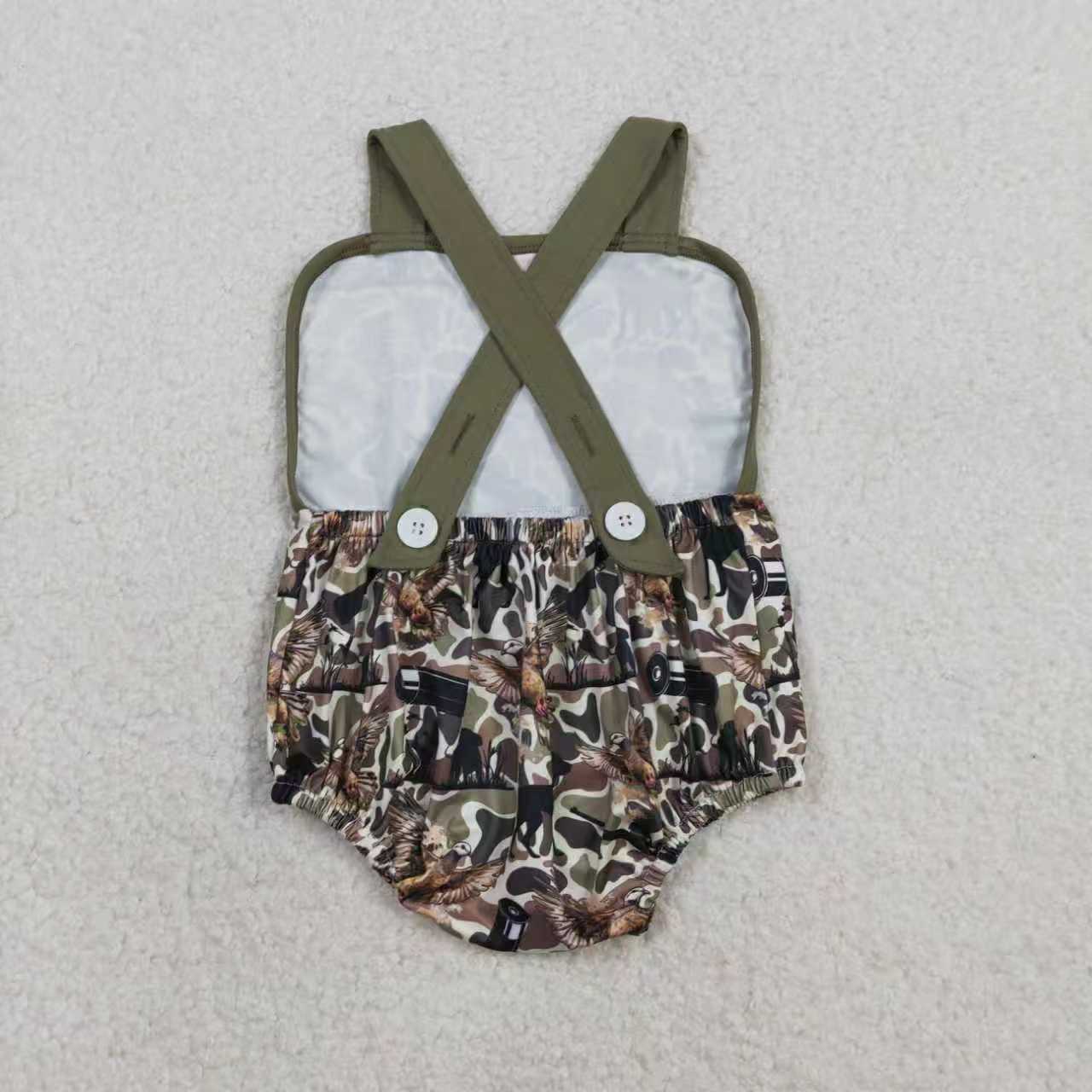 Duck deer top matching shorts boy summer outfit