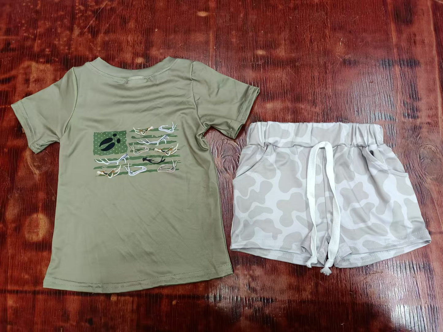 Baby boy deer hunting season top matching shorts summer clothes