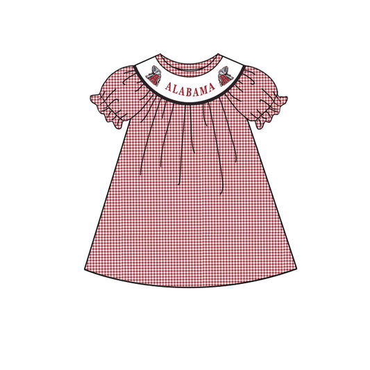 red gingham elephant custom team design dress