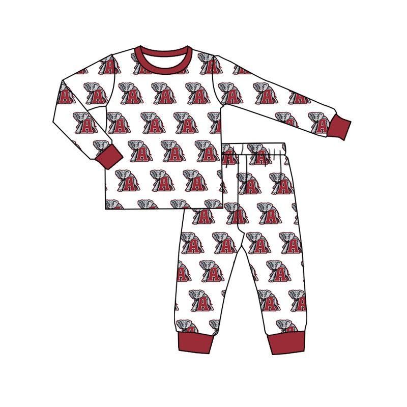 baby boy custom team elephant design clothes