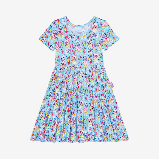 Baby girl short sleeve summer dress