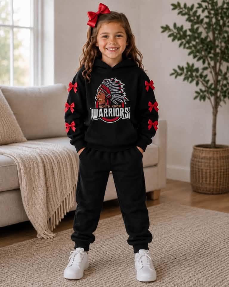 Toddle kids girl custom team hoodie top matching pants spring fall design outfit