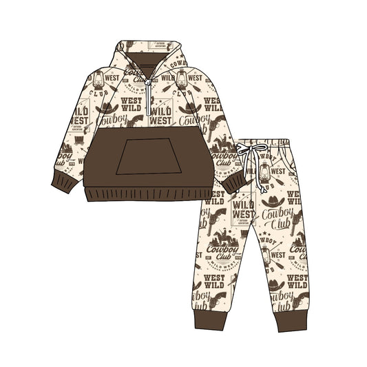 cowboy western wild matching clothing set