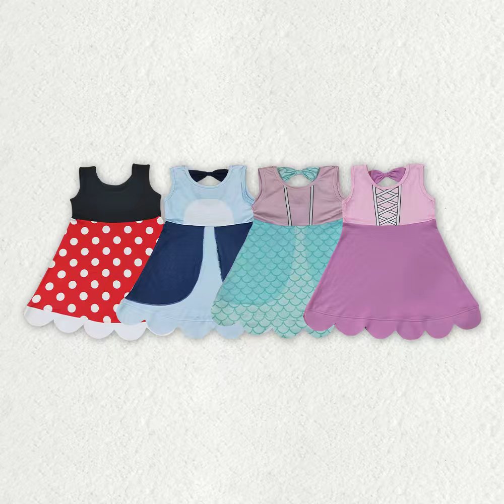 Baby girls red polka princess dress