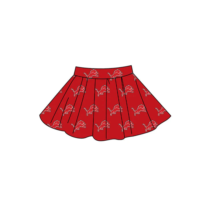 Girls custom team design summer skort