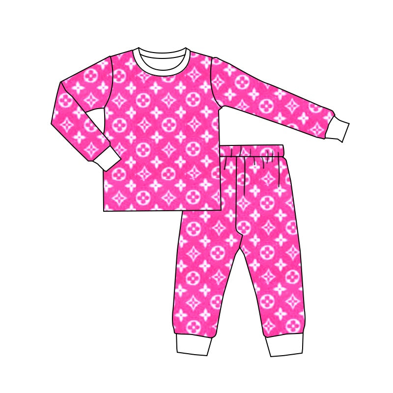 Toddle baby girls fall winter pajama set