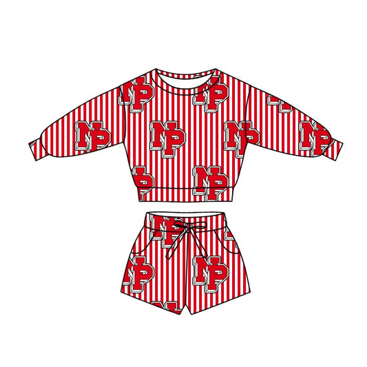 Toddle kids girls custom NP team yoga design long sleeve outfit