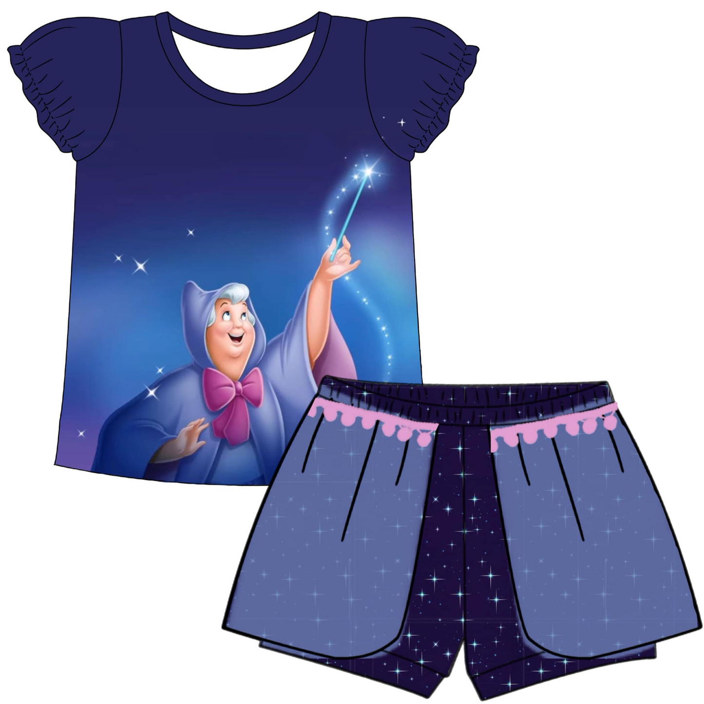baby  girls wholesale cartoon outfit