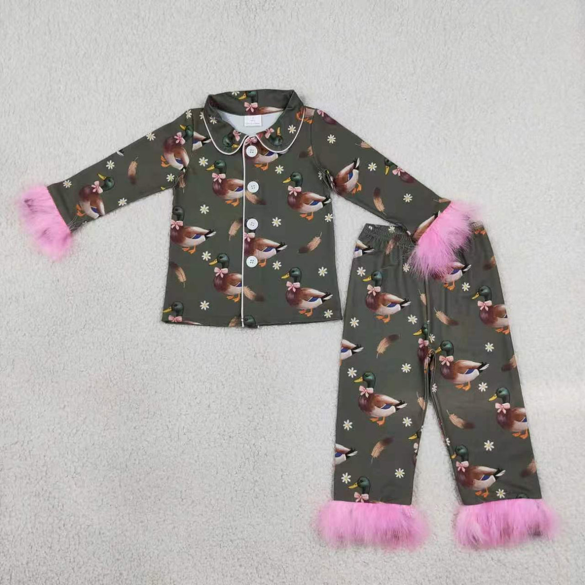 Mallard duck call boy short sleeve outfit
