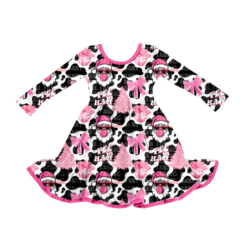 Toddle girls Christmas santa design long sleeve dress