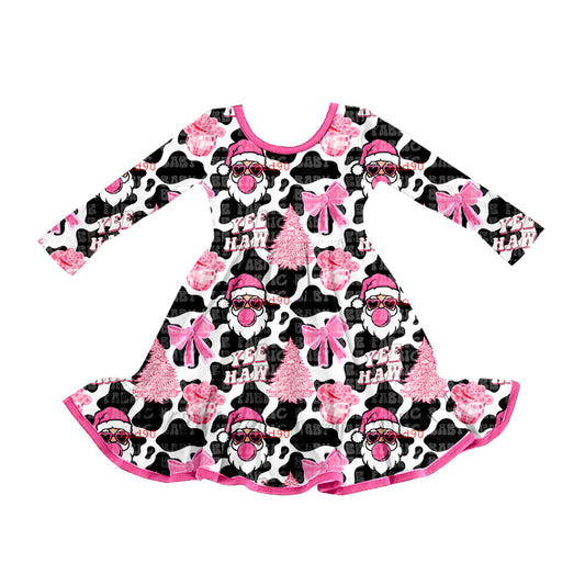 Toddle girls Christmas santa design long sleeve dress