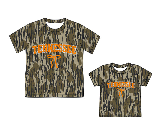 Mommy and Me tennessee team design summer short sleeve top