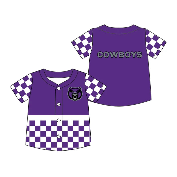 baby boy custom team design short sleeve t-shirt top