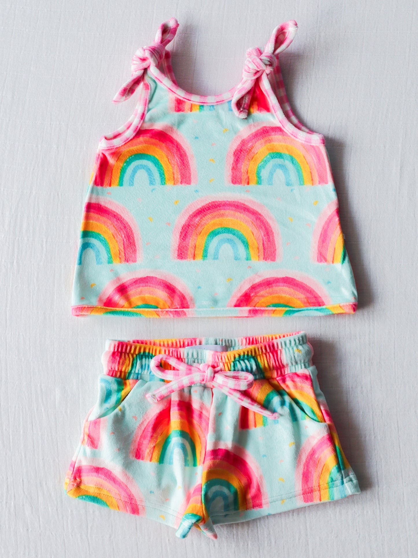infant baby girl rainbow outfit
