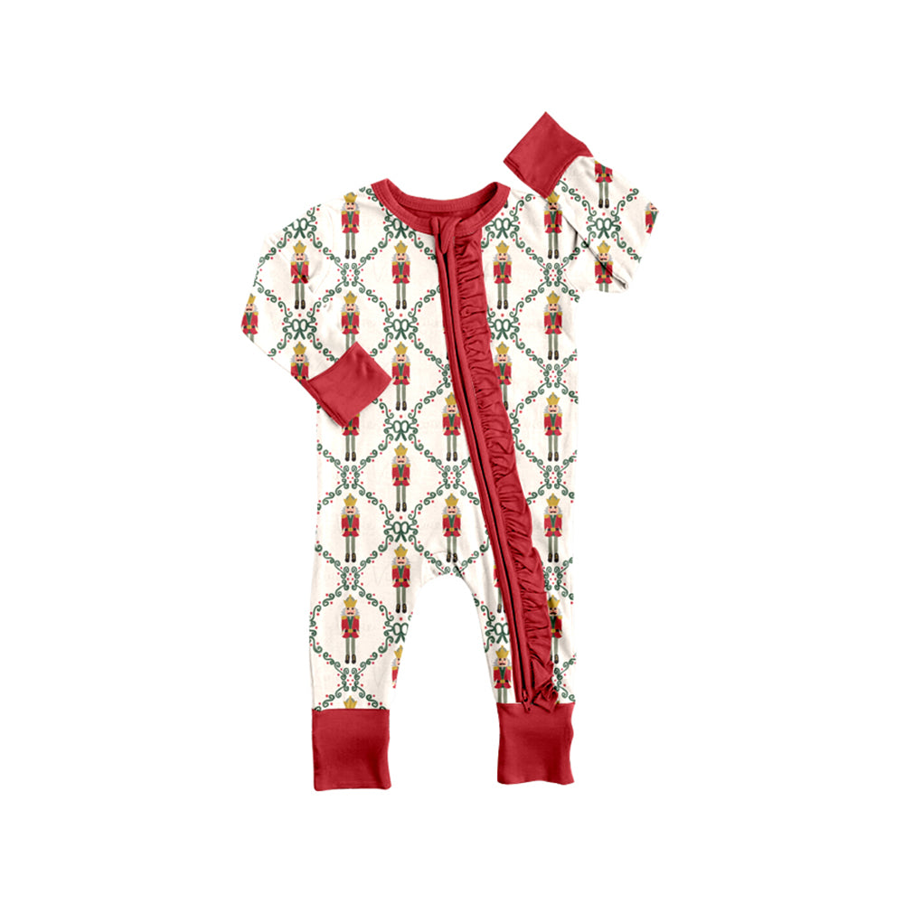 baby  long sleeve soldier zip romper