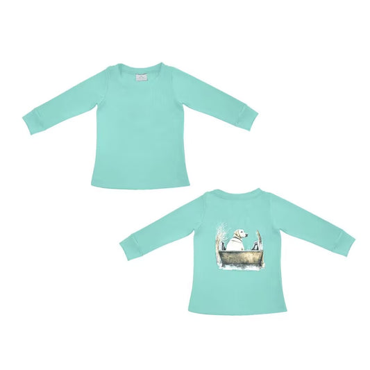 baby boy long sleeve hunting dog top