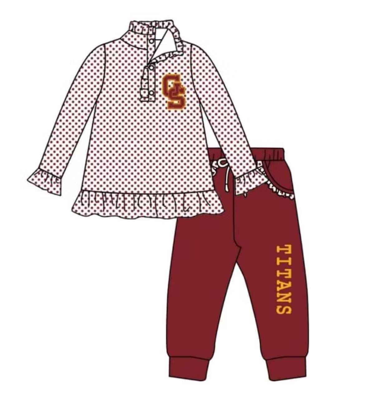 baby boy team design long sleeve outfit