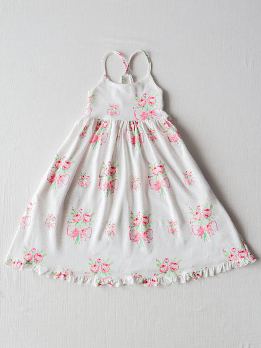 Baby girl wholesale floral boutique dress
