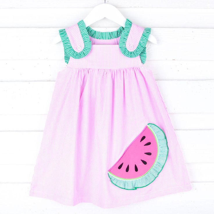 infant baby girls wholesale watermelon dress