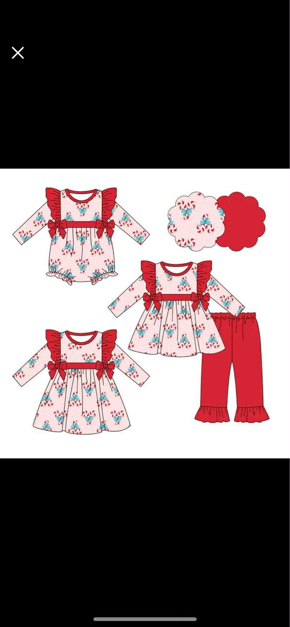 Christmas design matching outfit  wholesal factory price