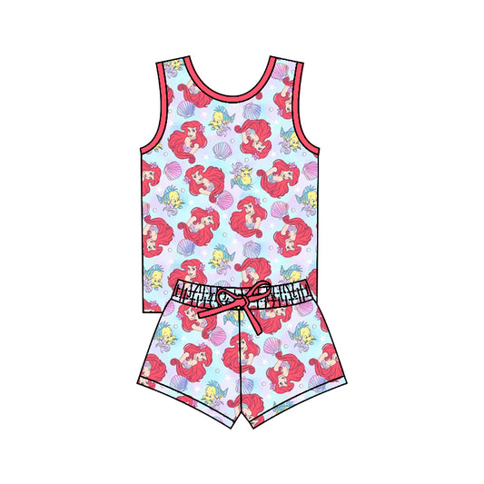 baby girls mermaid wholesale clothing set