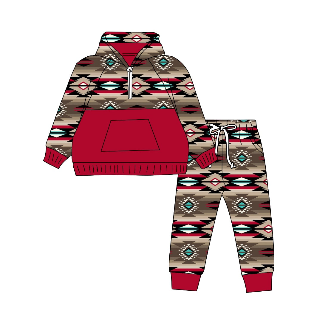 western aztec long sleeve fall clothes